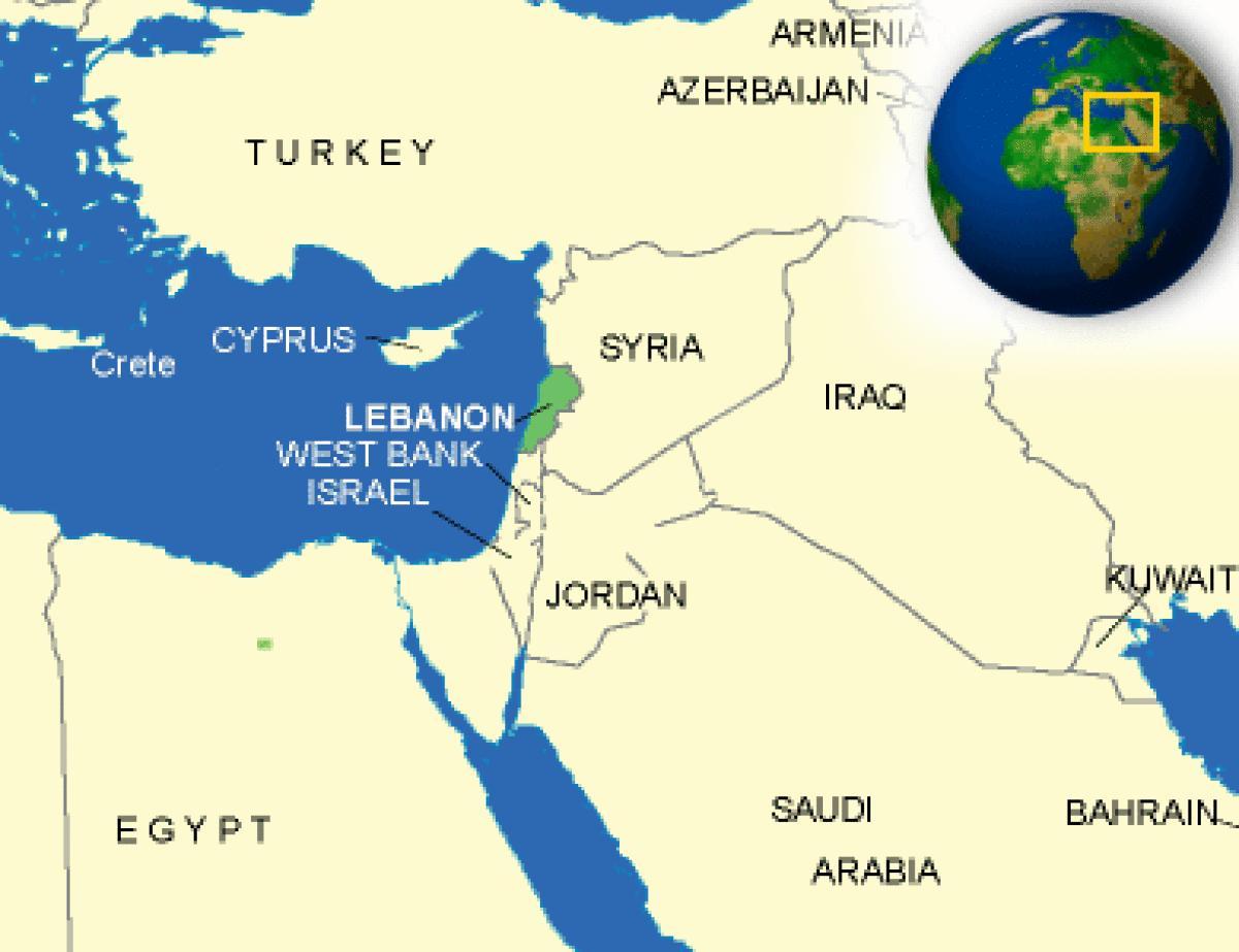 Liban na mapie