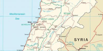 Liban drogach mapie
