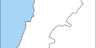 Pusta mapa Libanu